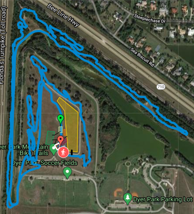 Dyer Park Course Map